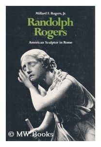 a book cover image, showing a detail of the head and torso of the sculpture "Nydia, the Blind Flower Girl of Pompeii" by Randolph Rogers